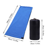 Portable Sleeping Bag Butter Soft Liner Fleece Blanket Family Picnic Camping Tent Warm Outdoor Hiking Mountaineering Equipment