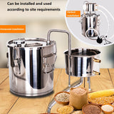304 Stainless Steel Household 12L Wine Brewing Machine Fermentation Steamed Wine Hydrosol Pure Brew Pot
