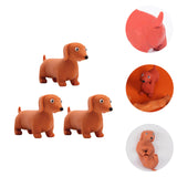 3pcs Stretchy Dog Squeeze Toys Pressure Relief Playthings (Random Color)