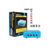 Gottomix AMP-44 8-channel Headphone Amplifier/ Splitter, Headphone Split Amp For Band Rehearsal Personal/Studio Recording Music