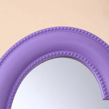 Heart-shaped Glass Mirror Beauty Makeup Tool Rotatable Standing Table Compact Mirror Dressing Table Home Bedroom Makeup Mirror
