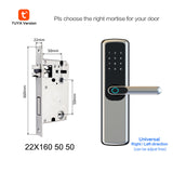 TUYA APP Fingerprint Password Smart Lock IC-Card Security Door Electronic Small Lock 6068 Lock Suit Door Thickness 2.5-7CM