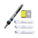 T12 75W Mini Electric Soldering Iron Adjustable Temperature Solder Welding Station DC 12-24V Digital Display DIY Handle Kit SH72