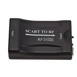 SCART to RF Video Converter Adapter Supports RF67.25Mhz 61.25Mhz Output RF Accessories