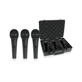BEHRINGER XM1800S 3 Dynamic Cardioid Vocal and Instrument Microphones for excellent studio and live performance