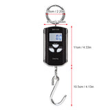 Digital Hanging Scale 200kg/ 440lb Crane Scale LCD Backlight Steel Hook Scales for Farm Fishing Hunting Food Market Outdoor Work