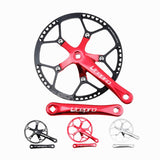 Bicycle Crankset Integrated Single Chainwheel Crank 45T 47T 53T 56T 58T BCD 130mm For Folding Bike Parts