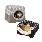 Pet Dog Cat Bed Soft Nest Dual Use Cat Sleeping Bed Pad with Pillow Pet Cozy Beds Kennel for Small Dogs Cats Puppy Pet Supplies