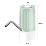 2Set Electric Water Bottle Pump Barreled Water Drinking Water Dispenser USB Charge Water Pump for 4.5-19L,Green & Black