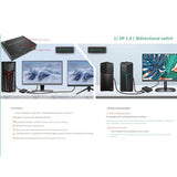 Dp Version 1.4 8K@60Hz 1-In-2 2-In-1 Two-Way Conversion Switcher Converter Computer Tv Projector Display Switch