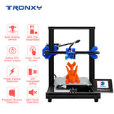 New Upgraded Tronxy XY-2 Pro Fast Assembly 3D Printer Auto leveling Continuation Print Power Filament Sensor 3.5''Touch Screen