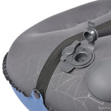 Blue Inflatable Pillow TPU Camping Trip Nap Neck Pillow Ultralight Rectangle Hiking Pillow For Travel Backpacking Fishing Beach