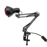 Floor Stand Massage Heating Therapy Light Infrared Heat Physiotherapy Lamp Pain Relief Health Care Electric Infrared Light Black