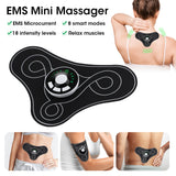 Portable Neck Body Massager Muscle Relief Pain Mini Electric Convenient Intelligent Cervical Massage Stickers Meridian Massager