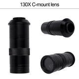 HDMI Microscope Camera Set   HD 13MP 60F/S HDMI VGA Industrial Microscope Camera+130X C mount lens 56 LED Ring Light Lamp