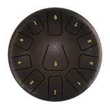 8 Inch Steel Tongue Drum 11 Notes Handpan Drum with Drum Mallet Finger Picks Drum Bag Percussion Instrument for Meditation Yoga