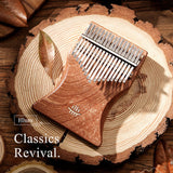 HLURU Kalimba 17 Keys Cup Type Thumb Piano Portable Musical Instrument Made of Quality Rosewood for Beginner Child Adult