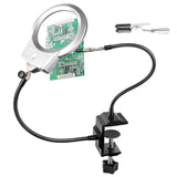 LED Lamp Magnifying Glass Repair Lamp Circuit Board Welding Auxiliary Tool G-Clamp Welding Station Two Jaws