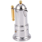 HAEGER-200Ml 4 Cups Stainless Steel Coffee Pot Moka Coffee Maker Teapot Filter Automatic Coffee Machine Espresso Machine