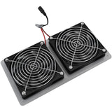 100W 12V Greenhouse Ventilation Exhaust Vent Extractor Fan Kit &amp; Solar Panel 3000RPM