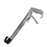 Stainless Steel Durable Self Locking Snake Tong Professional Tool Reptile Grabber Outside Protective Wide Jaw Foldable Catcher