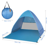 Lixada Automatic Instant Pop Up Beach Tent Lightweight Outdoor UV Protection Camping Fishing Tent Cabana Sun Shelter 2023