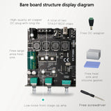 Bluetooth 5.0 TPA3116D2 Module High Bass Adjustment Stereo Digital Amplifier Board Module 100Wx2 Amplifier XY-T100H