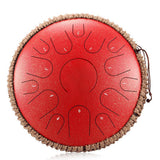 new Steel Tongue Drum 14 Inch 15 Tone Drum Handheld Tank Drum Percussion Instruments Yoga Meditation Music Lovers Beginner Gift