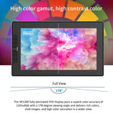 VEIKK VK1200 Graphics Drawing Tablet 11.6x9 inch Active Area 8192 Levels Pressure Tilt Function IPS LCD Animation Drawing Board