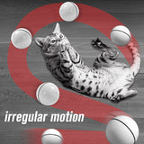 Smart Interactive Cat Toy USB Rechargeable LED Light Rolling Flash Ball Toy Home Pet Dog Cat Interactive Laser Ball Light Toys