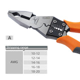 9" Wire Pliers Alloy Steel Cable Cutter Multifunctional Wire Stripper for Electrician Pliers Crimping