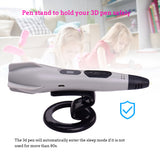 Professional 3D Pen with 12 Colors (118 Feet) 1.75mm PLA Filament Refills LCD Screen Non-Clogging 3D Drawing Printer Pen