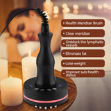 Electric Meridian Brush Microcurrent Heating Scraping Machine for Body Detoxification Relief Fatigue Anti Cellulite Massager