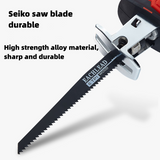 Cordless Reciprocating Saw 21V Adjustable Speed Chainsaw Wood Metal PVC Pipe Cutting Reciprocating Saw Power Tool with Saw Blade