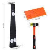 Ultimate Laminate Wooden Flooring Installation Tools Kit Double-faced Carbon Steel Mallet With Non-slip Rubber Grip Handle