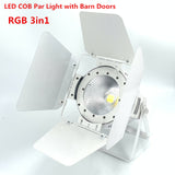 200W COB LED par light  With Barn Doors RGBWA UV 6in1/RGBW 4in1/RGB 3in1/ Warm White Par64 led wash dj light Stage Dmx controll