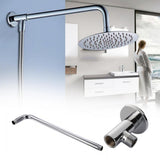 Shower Head Stainless Steel Mount Base Extension Pipe Arm Bathroom Shower Accessories