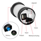ITimo USB Rechargeable/Battery Flash LED Tent Lanterns White/Red Light Portable Light Power Bank Outdoor Camping Lamp 7 Modes