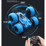2.4Ghz Six-Wheel RC Cars Tracked Car Jumping Car 360° Flip RC Vehicle Toys Stunt Drift Deformation Car