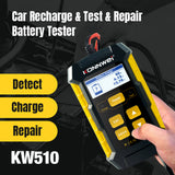 KONNWEI KW510 Car Battery Tester Pulse Repairing Car Battery Chargers Auto Maintenance Tool Automotive Diagnostic Device