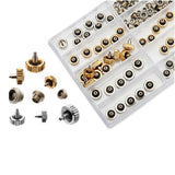 60PCS Durable Watch Crown Spare Replacement Metal Mixed Watch Stem Crown Repair Parts Assortment Set 5.3mm 6.0mm 7.0mm
