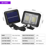 LED Solar Powered Wall Light Outdoor Waterproof PIR Motion Sensor Lighting Park Courtyard Fence Street Garden Decoration Lamp