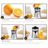 50W Electric Juicer Stainless Steel Citrus Orange Fruit Lemon Squeezer Juice Extractor Juice Presser Fruit Drinking Machine UK P
