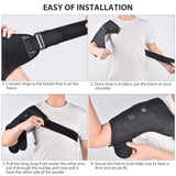Adjustable Shoulder Heated Therapy Belt Sports Massage for Sprains Brace Health Care Shoulder Dislocation Guard Strap Support