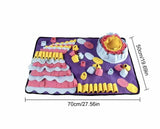 Plush Carrot Dog Toys Snuffle Mat Dog Puzzle Hide Seek Food Foraging Training Slow Feeder Toys Stress Release Pet Supplies