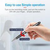 Digital Voice Recorder Metal Professional High-definition Noise Reduction Recorder Audio Recording HIFI WAV Rechargeable Compact