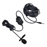 MY2 Mini Lapel Lavalier Microphone Professtional 3.5mm Jack Wired Clip-on Audio Mic for iPhone SmartPhone Android PC Laptop