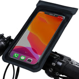 Bicycle Mobile Phone Bag Handlebar-Waterproof Bicycle Mobile Phone Front Frame Installation Bag with Contact Screen