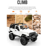 2.4G Convertible Remote Control Truck Climbing 4WD Buggy Radio Drift Car Remote Jeep Car 4x4 Model Crawler Off-Road Vehicles Toy