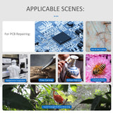 7-inch LCD Video Microscope with 32GB TF Card 1200X Microscope&amp;amp;Telescope 1080P with  IR Remote Adjustable Metal Stand&amp;amp;LED Light